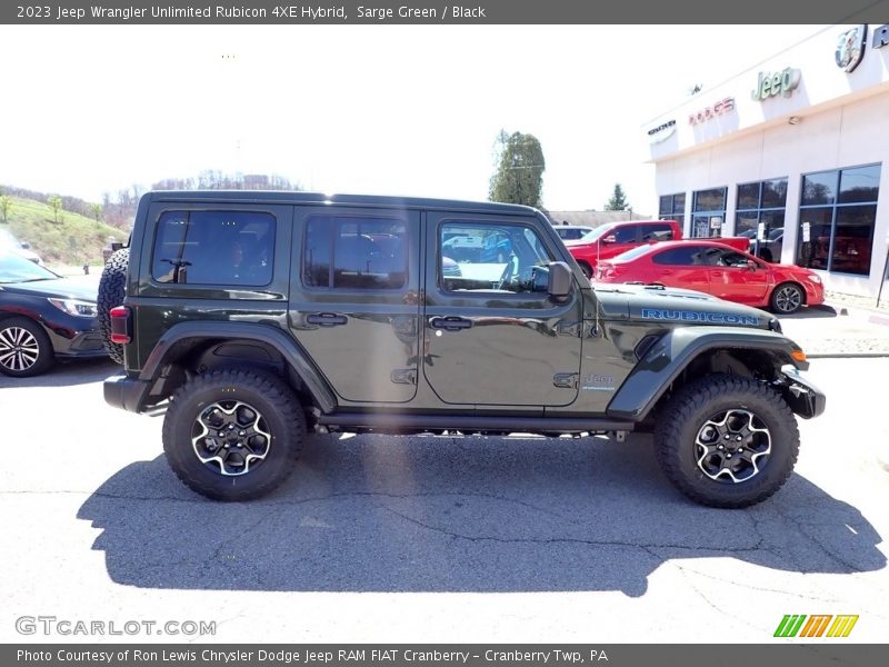 Sarge Green / Black 2023 Jeep Wrangler Unlimited Rubicon 4XE Hybrid