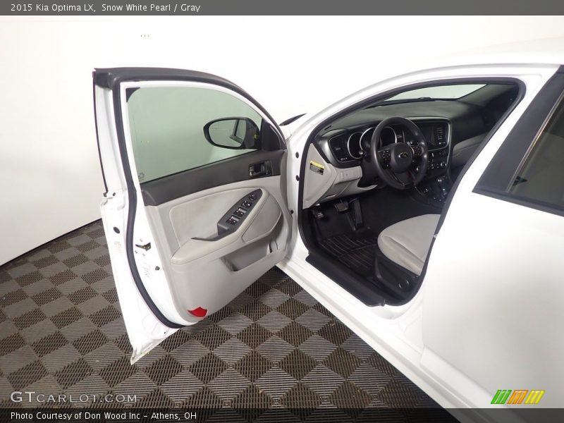Snow White Pearl / Gray 2015 Kia Optima LX