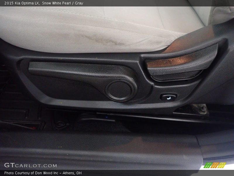 Snow White Pearl / Gray 2015 Kia Optima LX