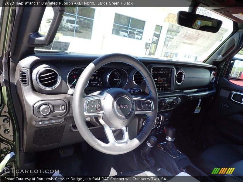 Sarge Green / Black 2023 Jeep Wrangler Unlimited Rubicon 4XE Hybrid
