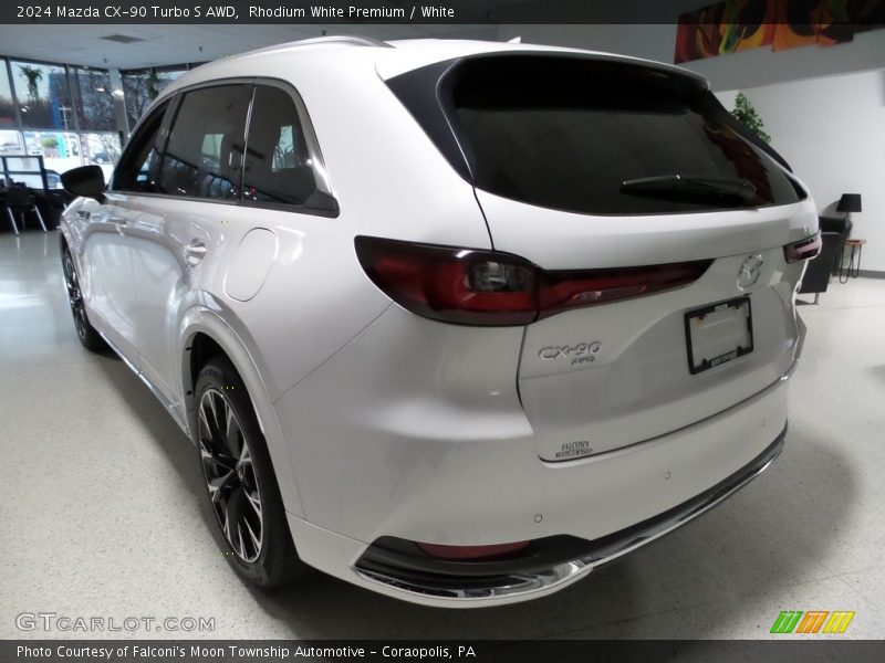 Rhodium White Premium / White 2024 Mazda CX-90 Turbo S AWD