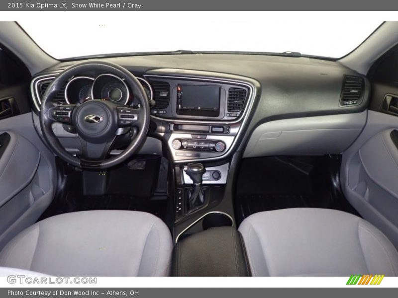 Snow White Pearl / Gray 2015 Kia Optima LX