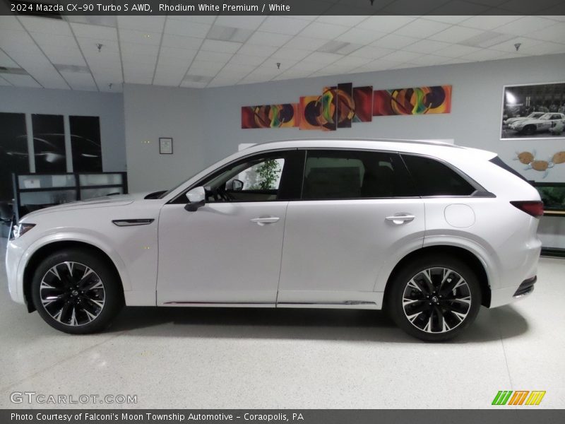 Rhodium White Premium / White 2024 Mazda CX-90 Turbo S AWD