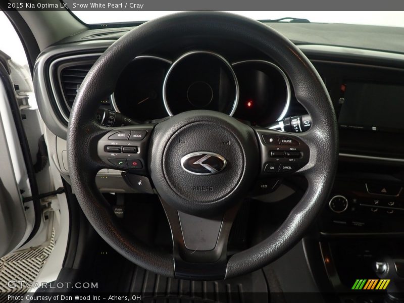 Snow White Pearl / Gray 2015 Kia Optima LX
