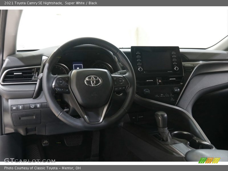 Super White / Black 2021 Toyota Camry SE Nightshade