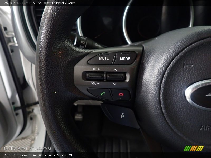 Snow White Pearl / Gray 2015 Kia Optima LX