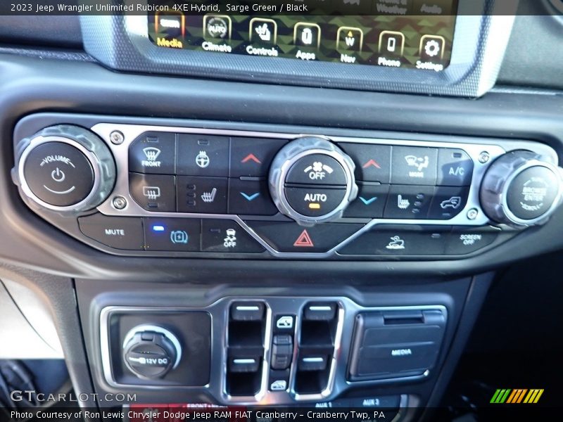 Sarge Green / Black 2023 Jeep Wrangler Unlimited Rubicon 4XE Hybrid