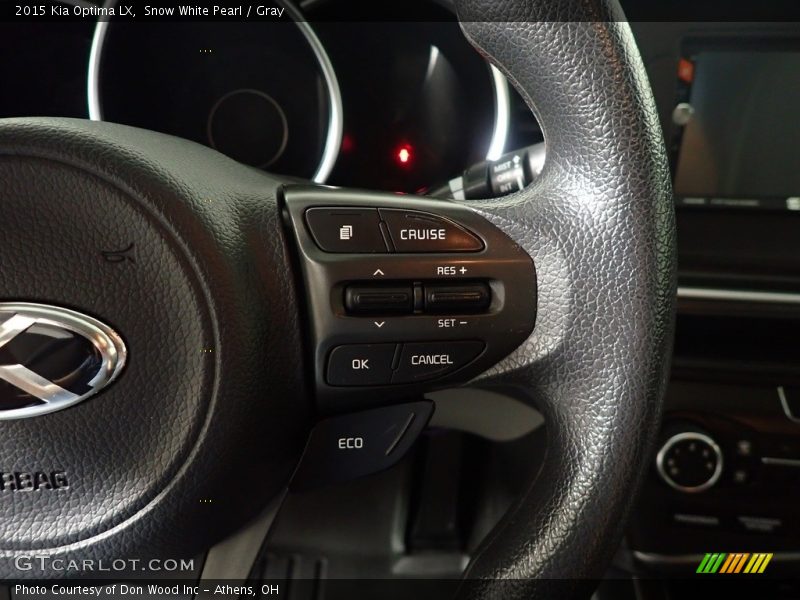 Snow White Pearl / Gray 2015 Kia Optima LX
