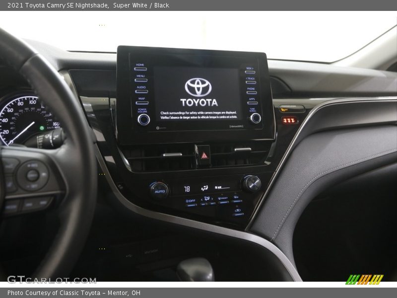 Super White / Black 2021 Toyota Camry SE Nightshade