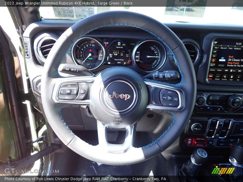 Sarge Green / Black 2023 Jeep Wrangler Unlimited Rubicon 4XE Hybrid