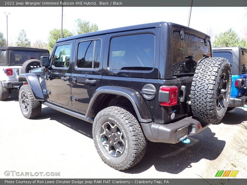 Black / Black 2023 Jeep Wrangler Unlimited Rubicon 4XE Hybrid