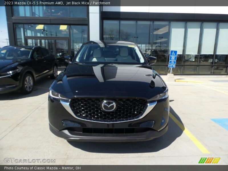 Jet Black Mica / Parchment 2023 Mazda CX-5 S Premium AWD