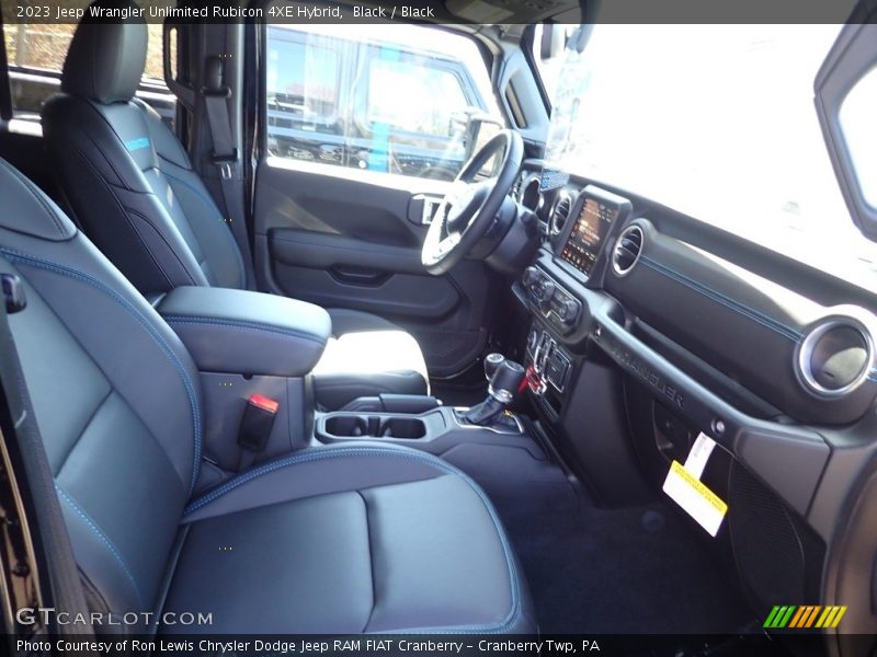 Black / Black 2023 Jeep Wrangler Unlimited Rubicon 4XE Hybrid