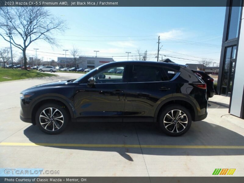 Jet Black Mica / Parchment 2023 Mazda CX-5 S Premium AWD