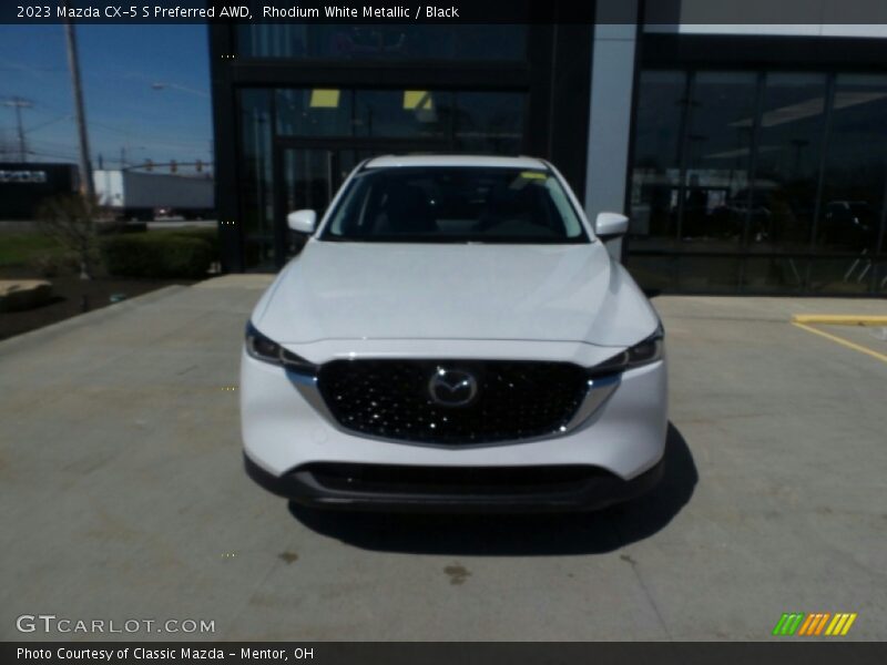 Rhodium White Metallic / Black 2023 Mazda CX-5 S Preferred AWD