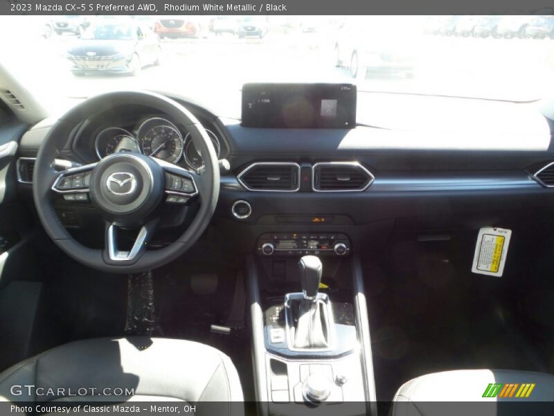 Rhodium White Metallic / Black 2023 Mazda CX-5 S Preferred AWD