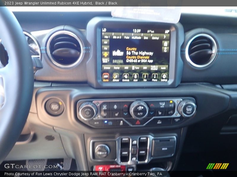 Black / Black 2023 Jeep Wrangler Unlimited Rubicon 4XE Hybrid