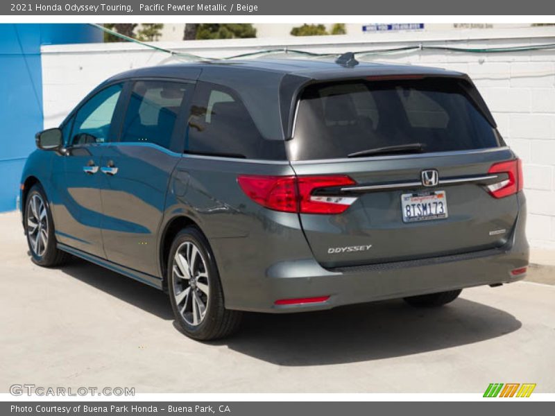 Pacific Pewter Metallic / Beige 2021 Honda Odyssey Touring