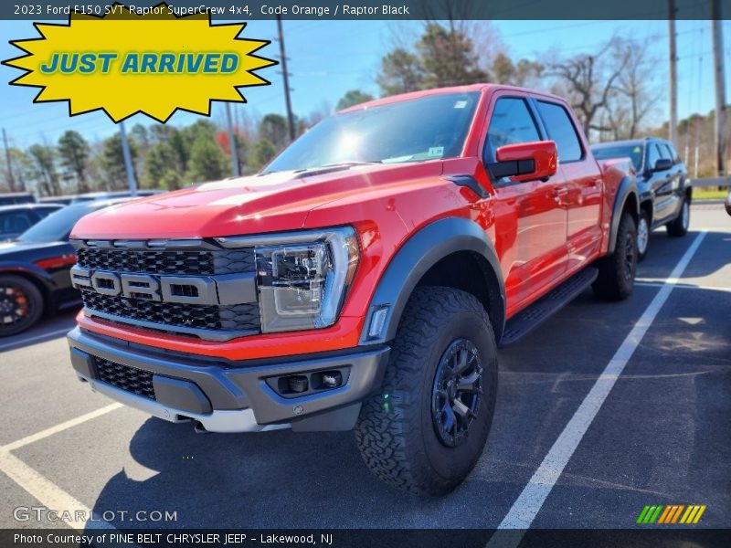 Code Orange / Raptor Black 2023 Ford F150 SVT Raptor SuperCrew 4x4