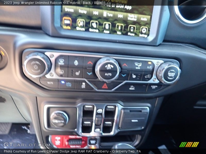 Black / Black 2023 Jeep Wrangler Unlimited Rubicon 4XE Hybrid