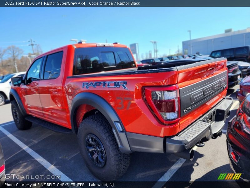 Code Orange / Raptor Black 2023 Ford F150 SVT Raptor SuperCrew 4x4