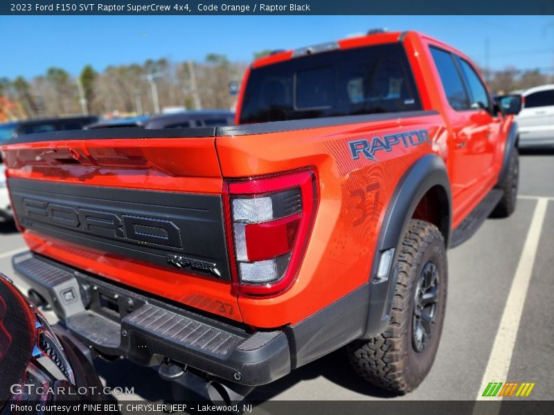 Code Orange / Raptor Black 2023 Ford F150 SVT Raptor SuperCrew 4x4