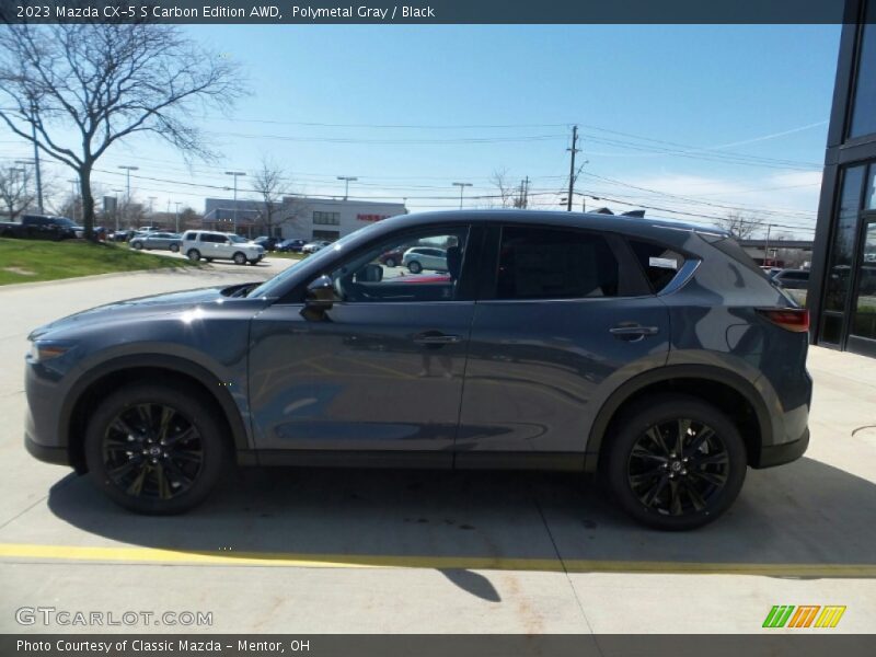 Polymetal Gray / Black 2023 Mazda CX-5 S Carbon Edition AWD