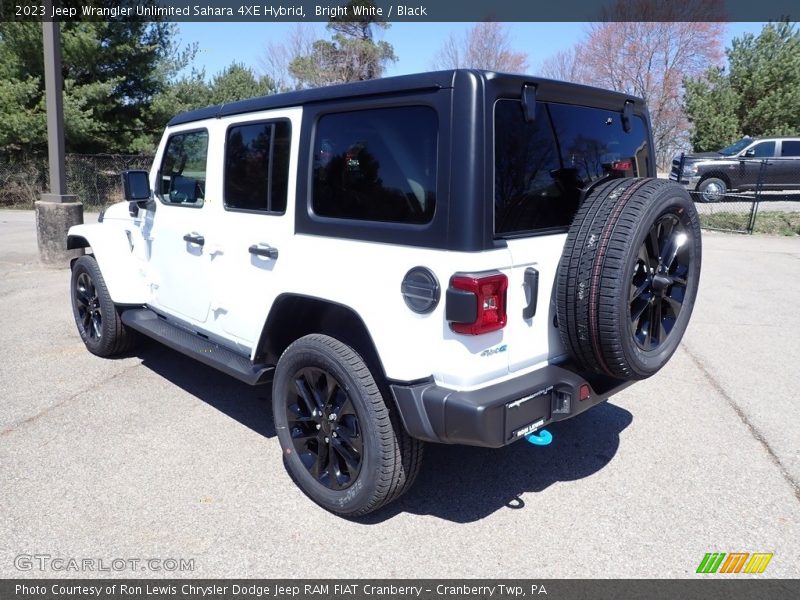 Bright White / Black 2023 Jeep Wrangler Unlimited Sahara 4XE Hybrid