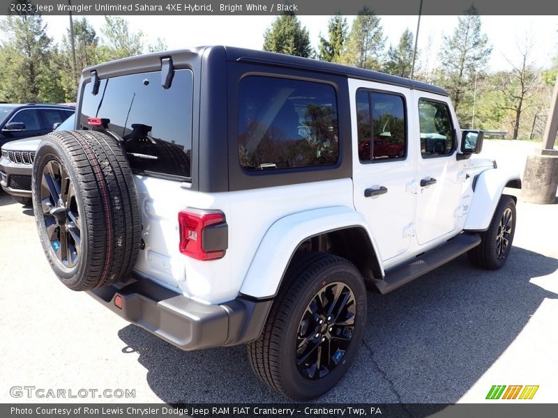 Bright White / Black 2023 Jeep Wrangler Unlimited Sahara 4XE Hybrid