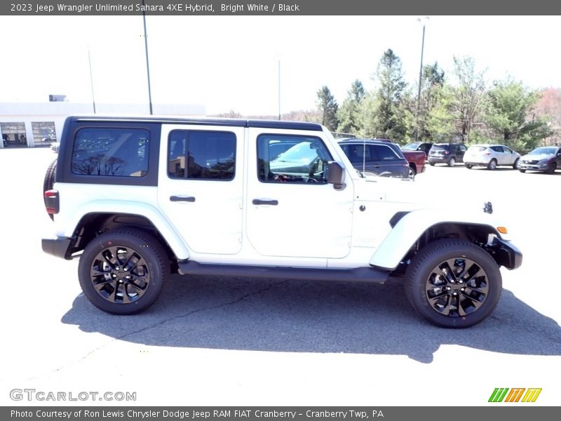 Bright White / Black 2023 Jeep Wrangler Unlimited Sahara 4XE Hybrid