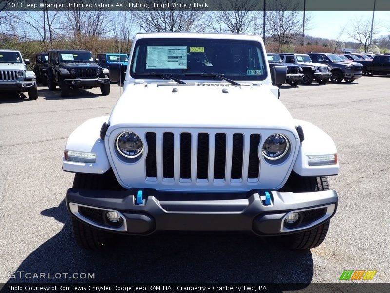 Bright White / Black 2023 Jeep Wrangler Unlimited Sahara 4XE Hybrid