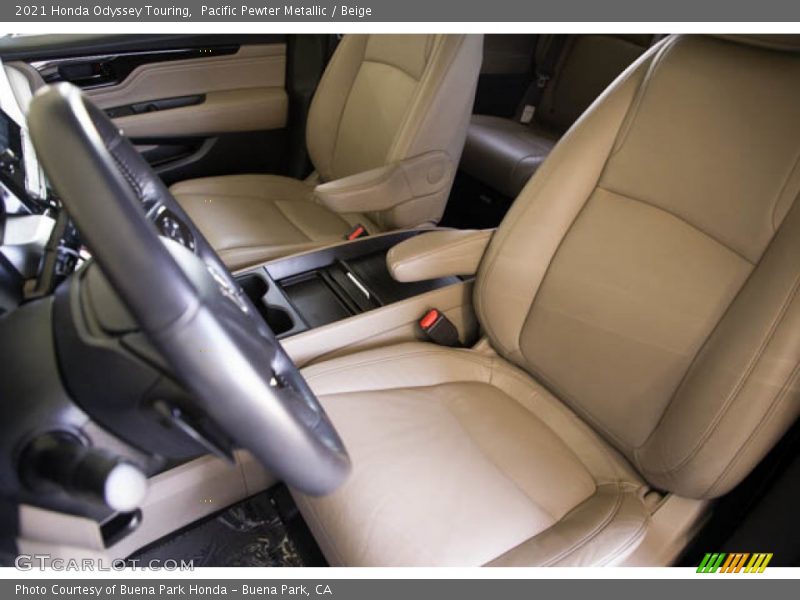 Front Seat of 2021 Odyssey Touring