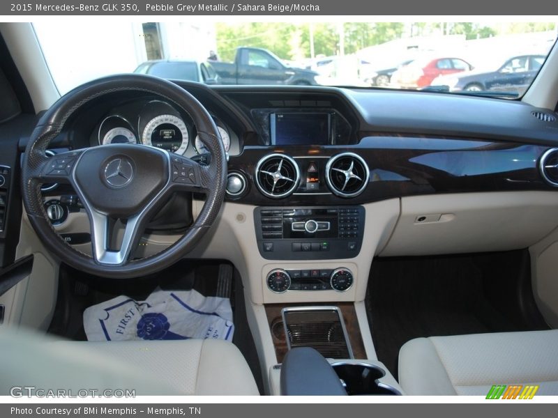 Pebble Grey Metallic / Sahara Beige/Mocha 2015 Mercedes-Benz GLK 350