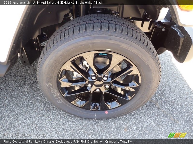 Bright White / Black 2023 Jeep Wrangler Unlimited Sahara 4XE Hybrid