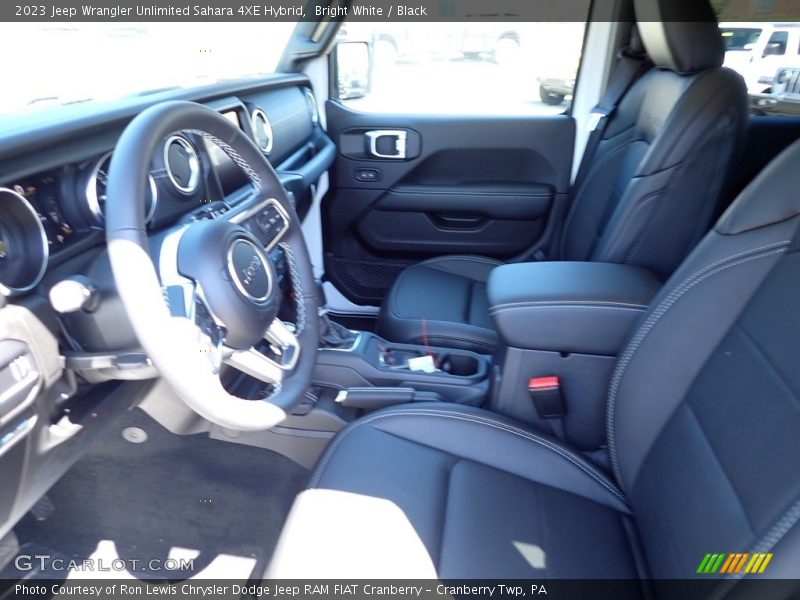 Bright White / Black 2023 Jeep Wrangler Unlimited Sahara 4XE Hybrid