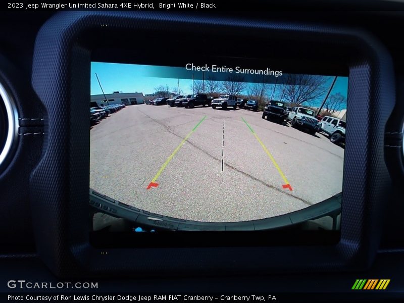Bright White / Black 2023 Jeep Wrangler Unlimited Sahara 4XE Hybrid