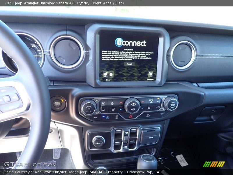 Bright White / Black 2023 Jeep Wrangler Unlimited Sahara 4XE Hybrid