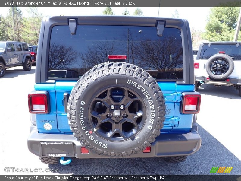 Hydro Blue Pearl / Black 2023 Jeep Wrangler Unlimited Willys 4XE Hybrid
