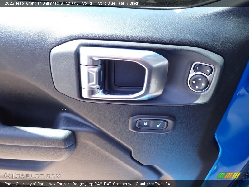 Hydro Blue Pearl / Black 2023 Jeep Wrangler Unlimited Willys 4XE Hybrid