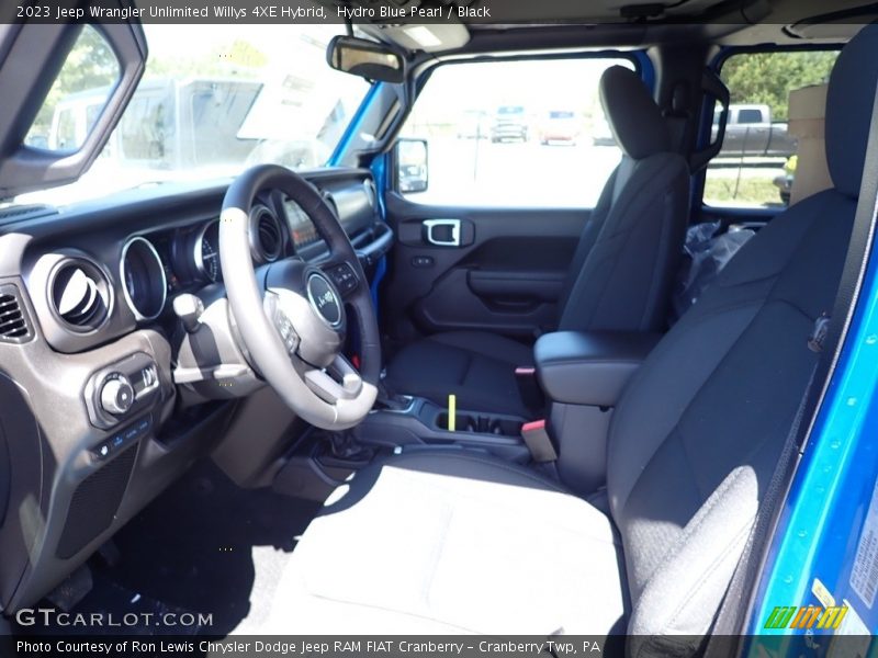 Hydro Blue Pearl / Black 2023 Jeep Wrangler Unlimited Willys 4XE Hybrid