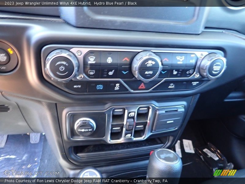 Hydro Blue Pearl / Black 2023 Jeep Wrangler Unlimited Willys 4XE Hybrid