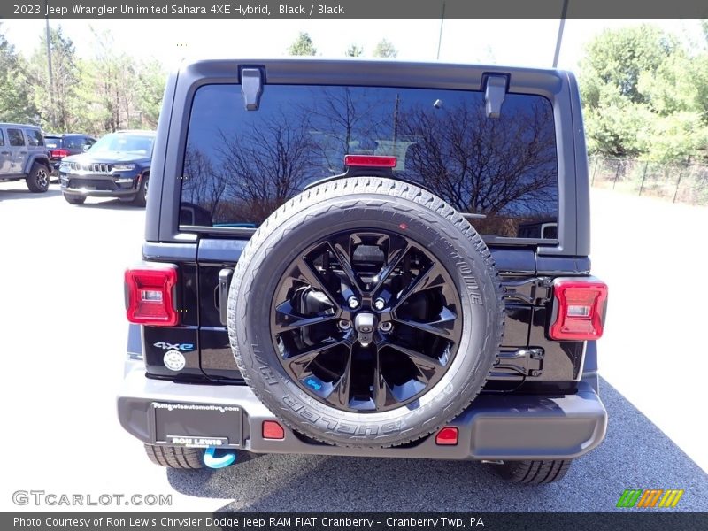 Black / Black 2023 Jeep Wrangler Unlimited Sahara 4XE Hybrid