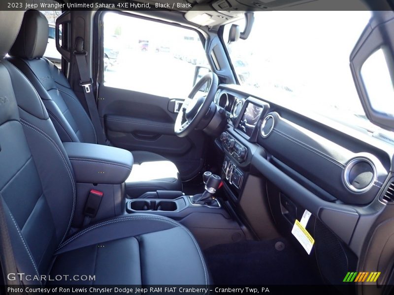 Black / Black 2023 Jeep Wrangler Unlimited Sahara 4XE Hybrid