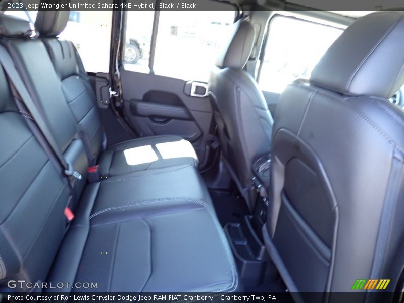 Black / Black 2023 Jeep Wrangler Unlimited Sahara 4XE Hybrid