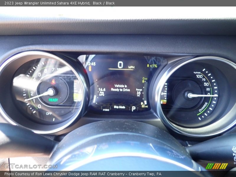 Black / Black 2023 Jeep Wrangler Unlimited Sahara 4XE Hybrid