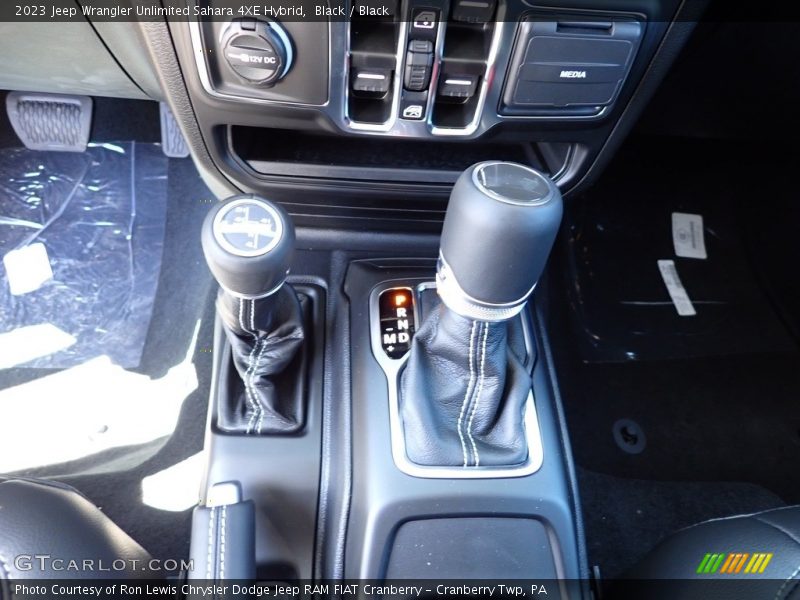 Black / Black 2023 Jeep Wrangler Unlimited Sahara 4XE Hybrid