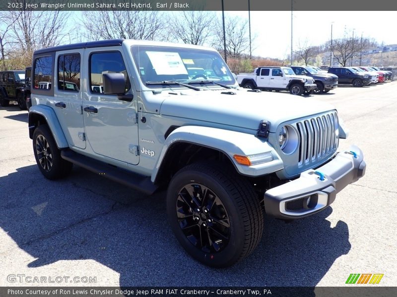 Earl / Black 2023 Jeep Wrangler Unlimited Sahara 4XE Hybrid