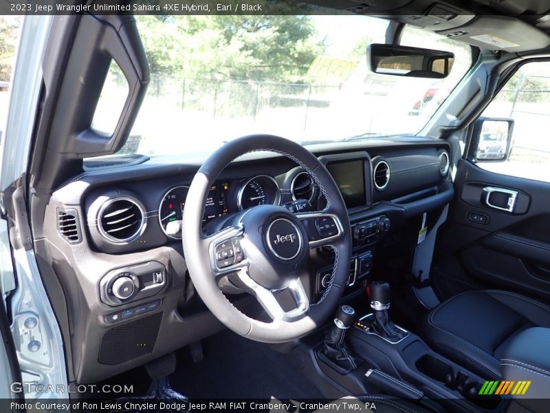 Earl / Black 2023 Jeep Wrangler Unlimited Sahara 4XE Hybrid