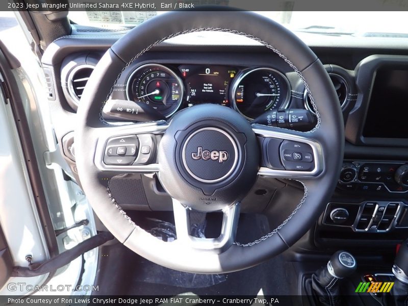 Earl / Black 2023 Jeep Wrangler Unlimited Sahara 4XE Hybrid