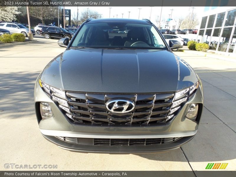 Amazon Gray / Gray 2023 Hyundai Tucson SEL Hybrid AWD